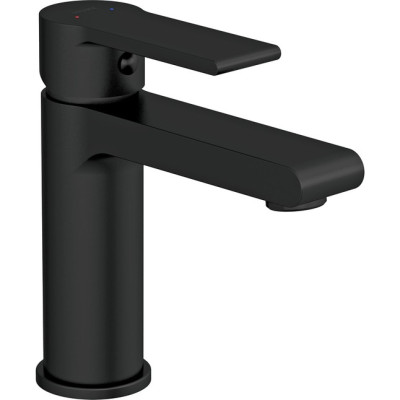 Смеситель Cersanit для раковины BRASKO BLACK однорычажный черный клик клак